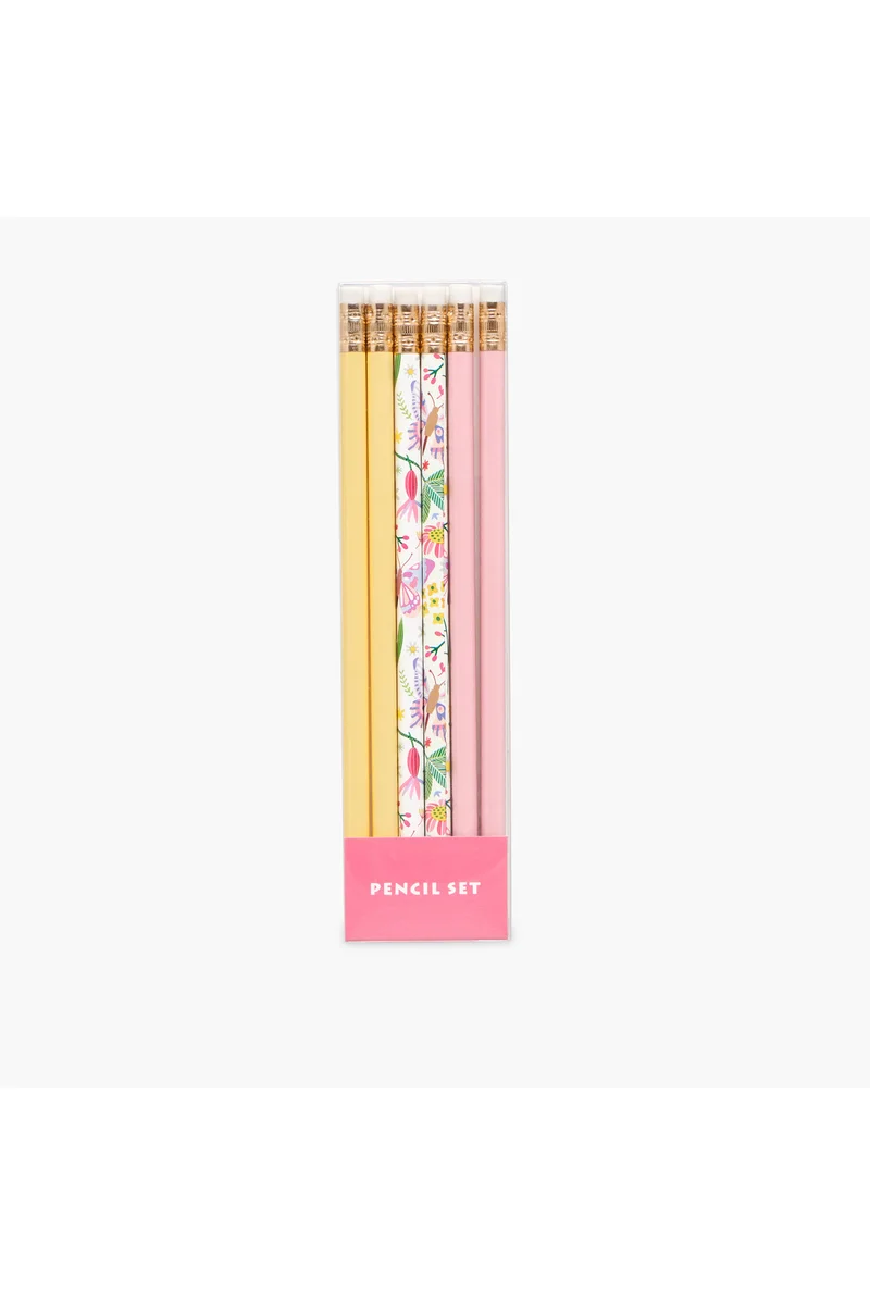 لايف ستايل Wooden Pencil with Eraser - Set of 6